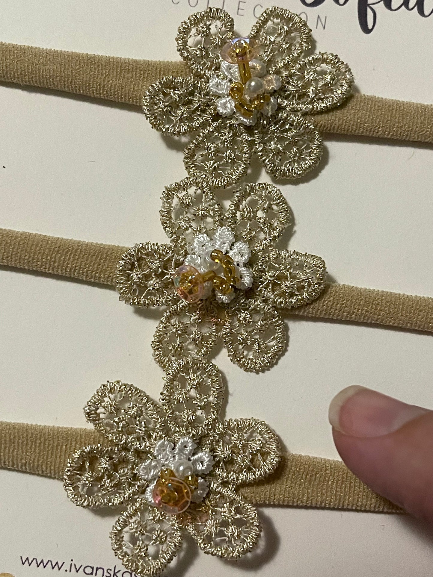 Cara Beaded Baby Headband