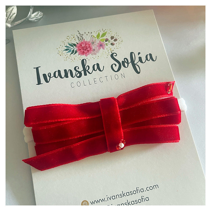 Red Velvet Baby Headband