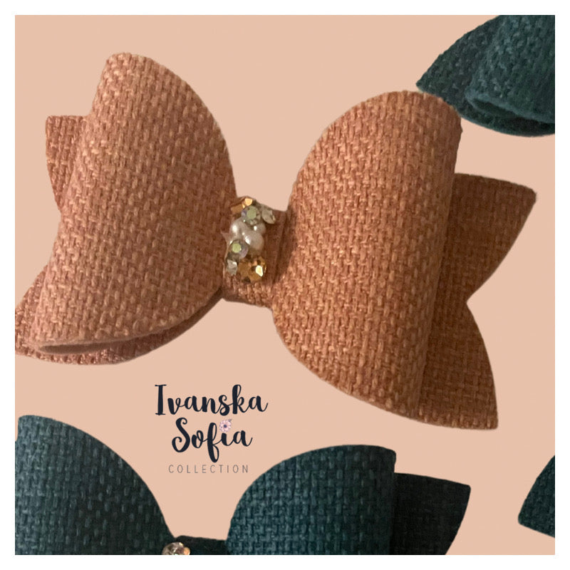 Cotton Canva Classic Bijou Bow