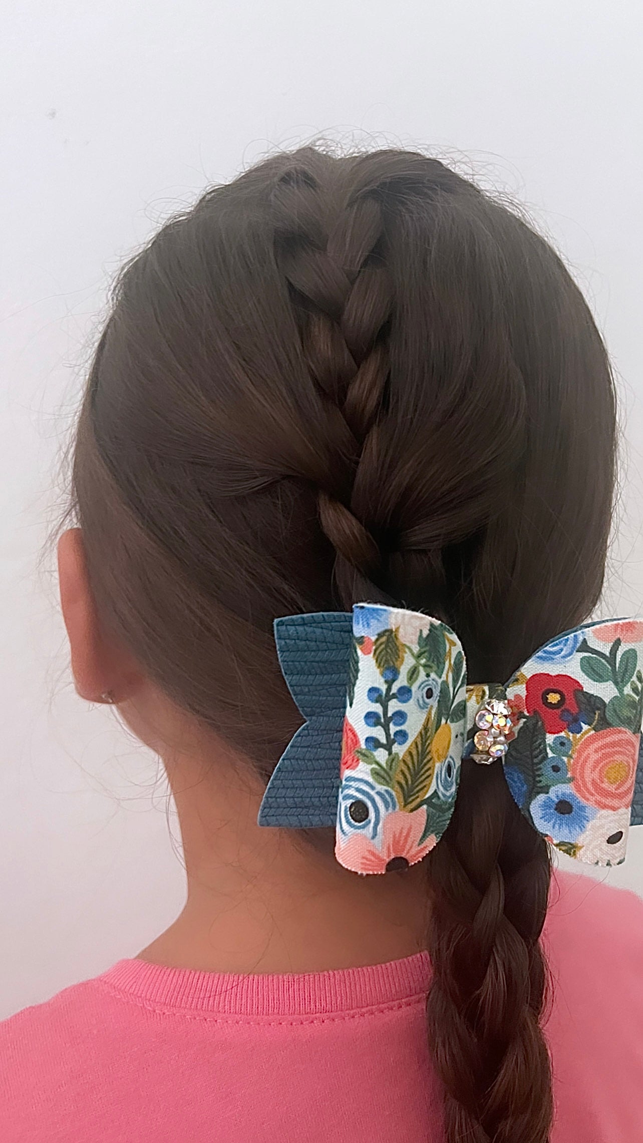 Party Blue Classic Bijou Bow