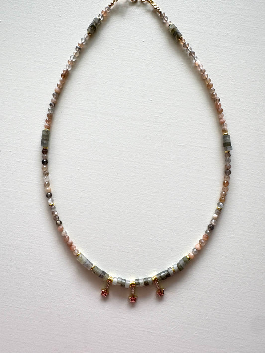 OOAK Sunstone & Labradorite Necklace